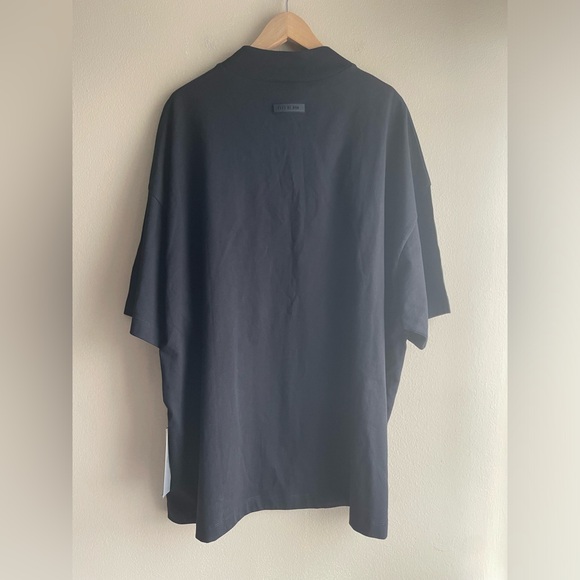 NEW Essential Fear Of God Men Black Thick Shirt Size Large - Picture 10 of 14